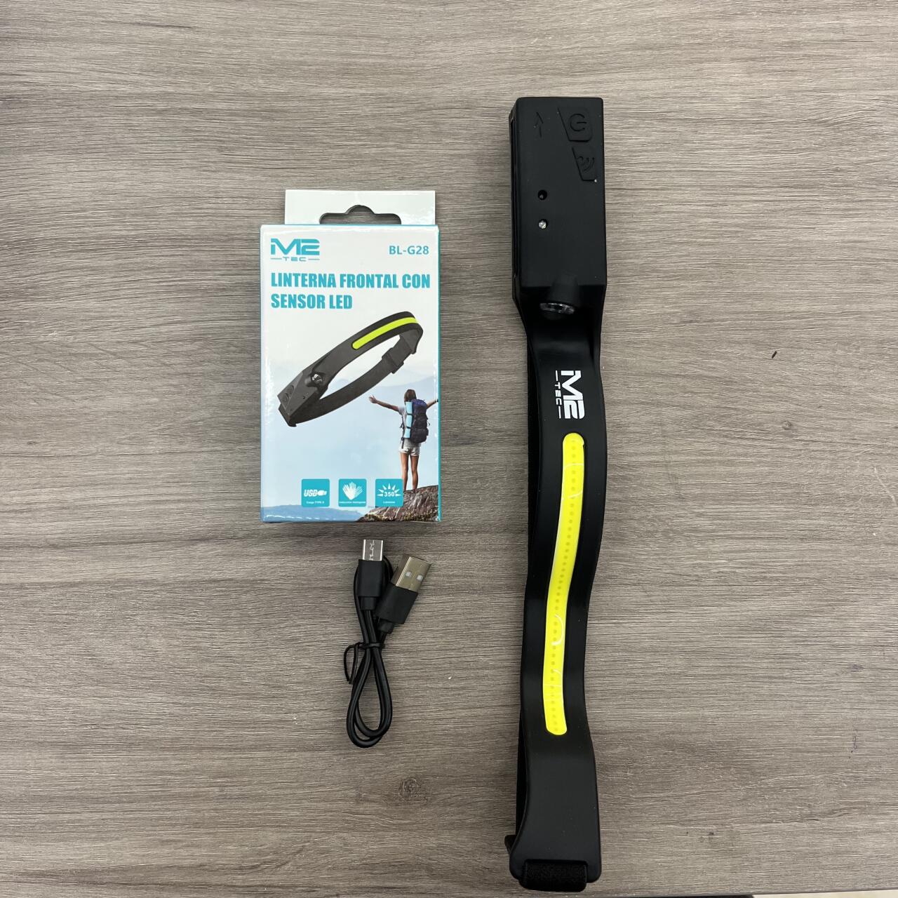 Linterna Frontal con Sensor LED